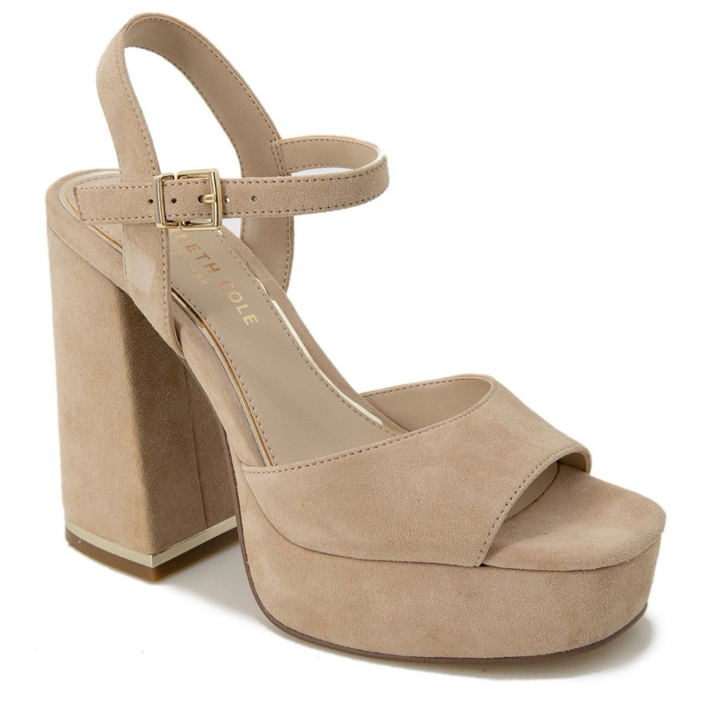 Kenneth Cole -DOLLY ANKLE STRAP PLATFORM HEELED SANDAL